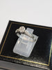 9ct White Gold Ring with Clear Stones - 2.47g total - Size K - Hallmarked