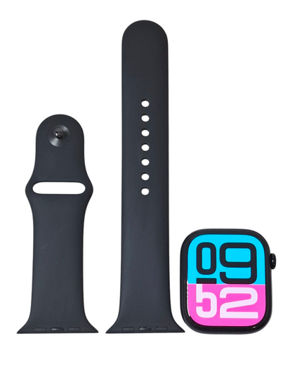Apple Watch Series 10 GPS 46mm Jet Black Aluminum M/L Sports Band