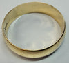9ct Yellow gold wedding band size P 1/2