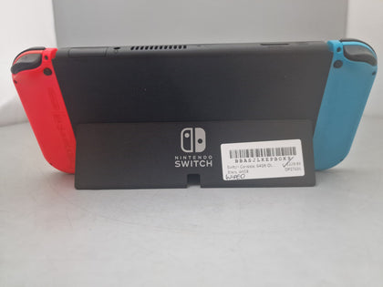 Nintendo Switch OLED - Neon Blue/Neon Red (no hdmi cable)