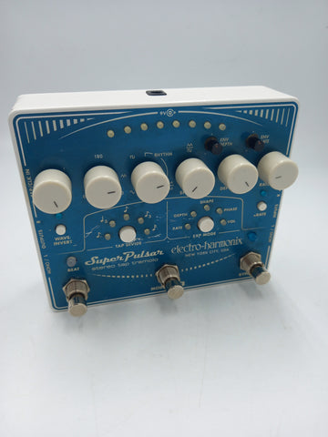 Electro-Harmonix Super Pulsar Stereo Tap Tremolo Pedal (NO DC POWER SUPPLY)