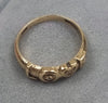 9ct Gold Love Ring With Diamond Size O1/2