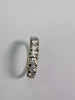 9CT GOLD RING WITH CZ STONES SIZE L