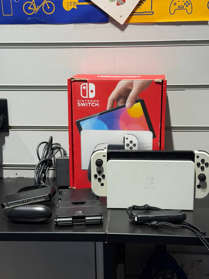 Switch Console, 64GB OLED + White Joy-Con, Boxed