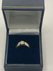 9ct Gold Ring With Clear Stone - L