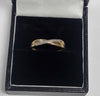 9ct Yellow Gold Diamond Ring - 0.97G - Size O - Hallmarked