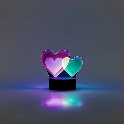 3D Heart Multi Coloured Effect Lamp | Flying Tiger Copenhagen