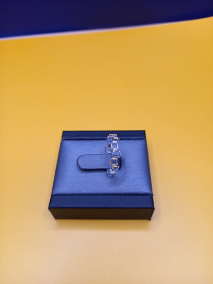 Silver Square Ring Size-N