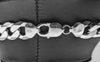 925 SILVER HALLMARK, HEAVY CURBED CHAIN W/ LOBSTER LOCK, 28", 111.2G" **BRAND NEW**