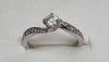 18ct White Gold Diamond Ring size L