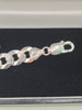 Hallmarked 925 8.5" Flat Curb Bracelet 18.5 grams with box