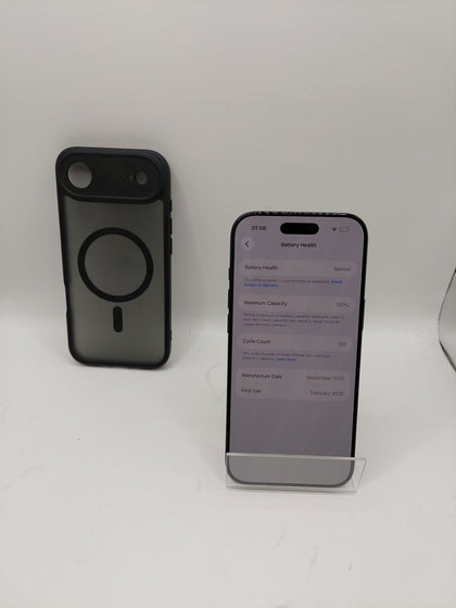 Apple iPhone Air A3517 256GB Black Unlocked 100% Battery Health