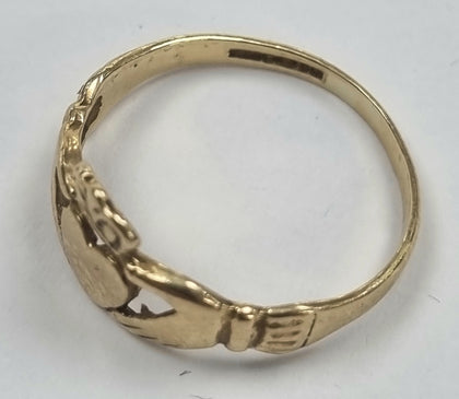 (ct Gold Claddagh Ring Size 