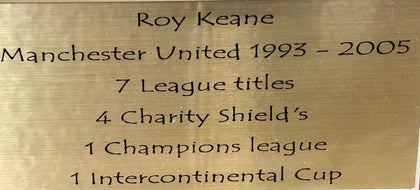 Manchester United ‘Roy Keane Signed’ Barclaycard Premiership Title Memorabilia, **COLLECTION ONLY**