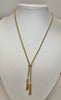 9ct Gold Tassle Necklace 17"