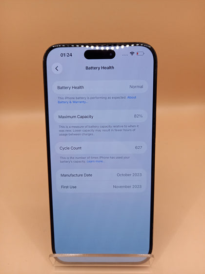 Apple iPhone 15 Pro Max 256GB 82% Battery Health