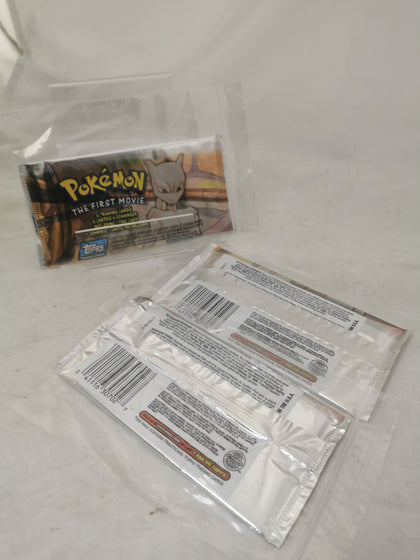 Pokémon The First Movie 1999: Movie Animation Edition, 3 SEALED PACKS Topps Trading Cards
