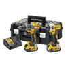 DeWalt DCK266M2T Brushless 18v Combi Drill & Impact Driver Inc 2x 4.0Ah Batts In TSTAK Carry Case