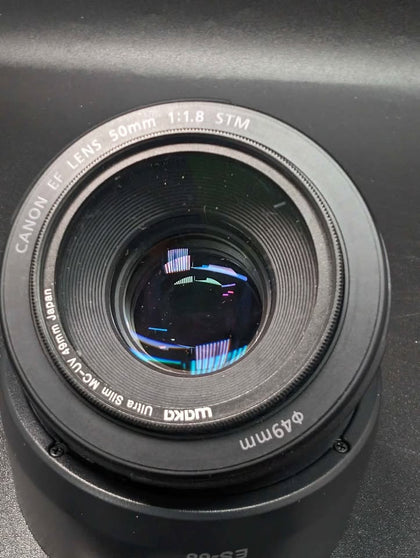 Canon 50MM EF Camera Lens 1:1.8 STM - Black