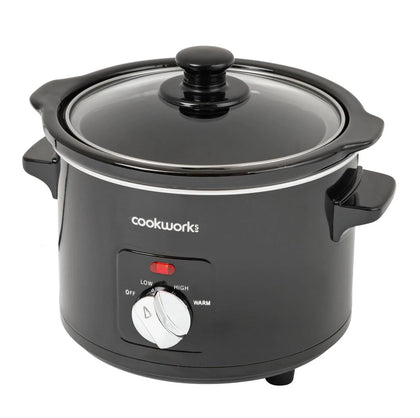 UNUSED Cookworks 1.5L Compact Slow Cooker - Black