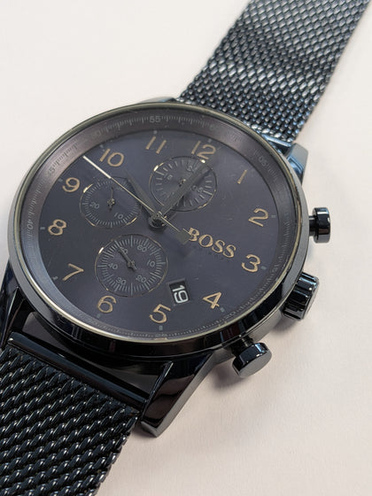 Gents Blue Metal Hugo Boss Watch