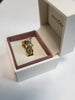Pandora Gold Sparkling Bow & Crossover Band Ring - Size 50