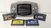 Nintendo Game Boy Advance Console, Glacier & 5 Unboxed Games