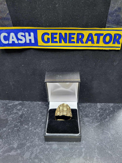 9ct Gold Gents Ring (Size Y) 4.90g