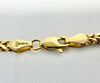 18ct yellow gold franco necklace 19"