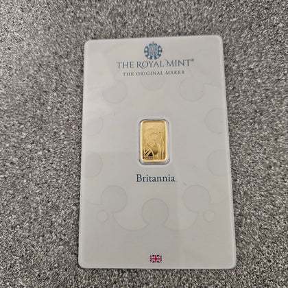 The Royal Mint Britannia 1g 999.9 Fine Gold