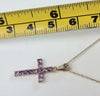 9ct Gold Necklace with Cross 18"