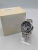 Seiko X Solar V175-0CL0 1/5 Chronograph Steel Solar Mens Watch - Boxed W/ Steel Bracelet