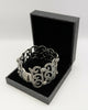 925 HALLMARKED, SILVER, Marcasite Link Cuff Bracelet, 7", 69.0G