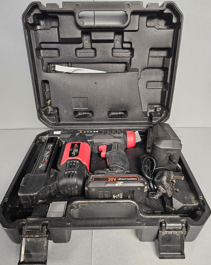20v Nail Gun Cordless, 2 in 1 Electric Brad Nailer & Staple Gun with 2.0A Lithium Battery for DIY Project of Upholstery, Home Improvement and Woodwork