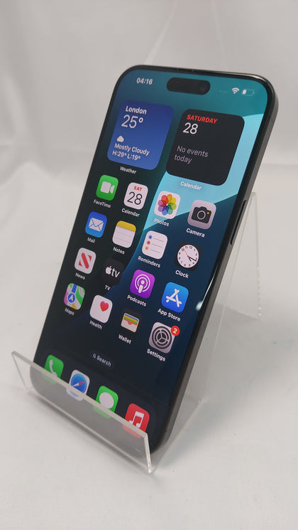 Apple iPhone 15 Pro Max 256GB  smartphone titanium grey Unlocked 93% Batt health Unlocked unboxed