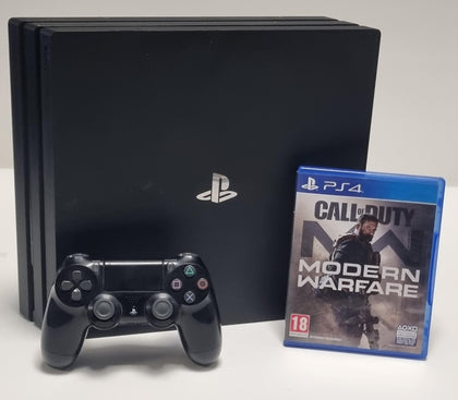 Playstation 4 Pro Console, 1TB Black,. MW Package..