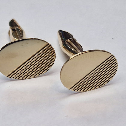 9CT GOLD CUFF LINKS PRESTON STORE.