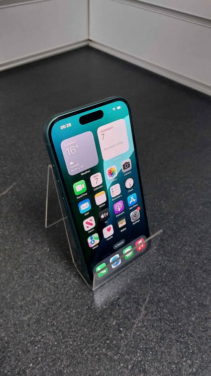 PRE OWNED, APPLE IPHONE 16,128GB, TEAL, UNLOCKED, NO BOX, BATTERY HEALTH 100%
