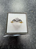 Yellow Gold & White Gold Solitaire Ring **18ct** **Size N** **3.31Grams** **Hallmarked**