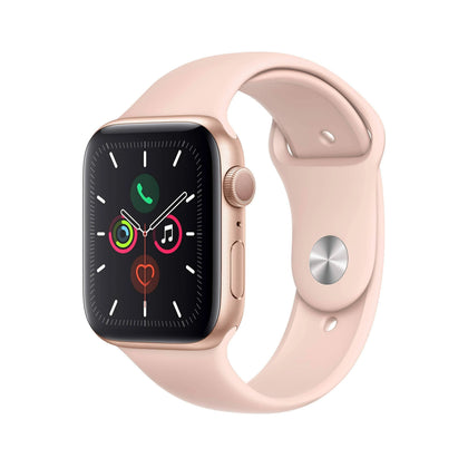 Apple Watch Series 5 GPS 40mm Gold Aluminum Case with Pink Sand Sport Band Ren