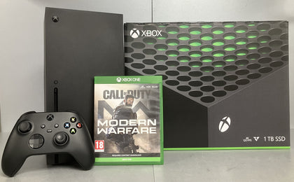 Microsoft Xbox Series X 1TB Black Console Bundle ( + Call Of Duty Modern Warfare ) ** Boxed **