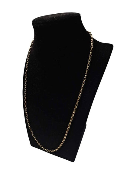 9ct Yellow Gold Bletcher Chain Necklace - 10.02 Grams - 20