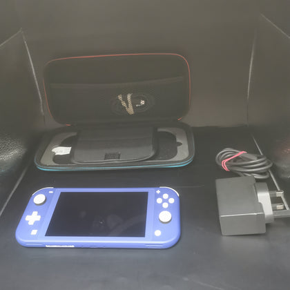 Nintendo Switch Lite 32gb Handheld Console Blue Unboxed with charger and cary case