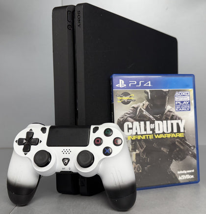Sony PlayStation 4 Slim 500GB Console Bundle ( + Call Of Duty Infinite Warfare ) ** Unboxed **