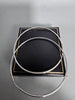 9ct White Gold Hoop Earrings 2.2G