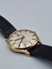 Zenith Vintage 1970's 9ct Yellow Gold Cased Manual Dress Watch - Unboxed With Leather Strap