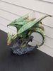 Majestic Green Emerald Dragon On Rocks *COLLECTION ONLY*