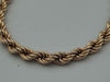 9ct Yellow Gold Rope Bracelet - 3.36 Grams - 7" Long