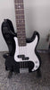 3rd Ave Entry Level 4-Stringed Solid Body Electric Bass - Black & White - Unboxed