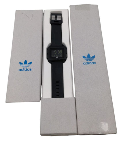 Adidas Archive Watch, 46mm Black Silicone Strap